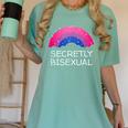 Secretly Bisexual Bi Introvert Bi Pride Antisocial LGBTQ Women's Comfort Colors T-Shirt Violet Secretly Bisexual Bi Introvert Bi Pride Antisocial LGBTQ Women's Comfort Colors T-Shirt Violet