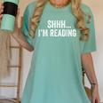 Shhh I'm Reading Book Lover Bookish Read Lover Outfit Women's Comfort Colors T-Shirt Violet