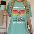 Silver Labrador Retriever Introvert Silver Lab Women's Comfort Colors T-Shirt Violet Silver Labrador Retriever Introvert Silver Lab Women's Comfort Colors T-Shirt Violet