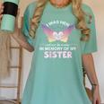 Sister Angel In My Memory Cute Family Remembrance Match Women's Comfort Colors T-Shirt Violet Sister Angel In My Memory Cute Family Remembrance Match Women's Comfort Colors T-Shirt Violet