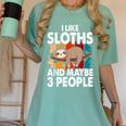 Sloth For Sloth Lover Men Women Kids Introvert Women's Comfort Colors T-Shirt Violet