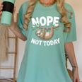 Sloth Shirts Cute Introvert Nope Not Today Sloth Women's Comfort Colors T-Shirt Violet Sloth Shirts Cute Introvert Nope Not Today Sloth Women's Comfort Colors T-Shirt Violet