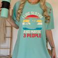 I Like Sloths And Maybe 3 People Sloth Lover Introvert Retro Women's Comfort Colors T-Shirt Violet I Like Sloths And Maybe 3 People Sloth Lover Introvert Retro Women's Comfort Colors T-Shirt Violet