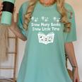 Snow Many Books Snow Little Time Reading Christmas Book Club Women's Comfort Colors T-Shirt Violet