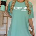Social Vegan i Avoid Meet Introvert Sarcasm Gift Women's Comfort Colors T-Shirt Violet Social Vegan i Avoid Meet Introvert Sarcasm Gift Women's Comfort Colors T-Shirt Violet
