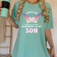 Son Angel In My Memory Cute Family Remembrance Match Women's Comfort Colors T-Shirt Violet Son Angel In My Memory Cute Family Remembrance Match Women's Comfort Colors T-Shirt Violet