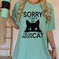 Sorry I Can't Go I'm An Indoor Cat Introvert Cats Women's Comfort Colors T-Shirt Violet Sorry I Can't Go I'm An Indoor Cat Introvert Cats Women's Comfort Colors T-Shirt Violet