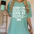 Sorry I'm Not Good At People-Ing Introvert Women's Comfort Colors T-Shirt Violet