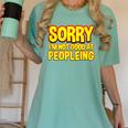 Sorry Im Not Good At Peopleing Introvert Women's Comfort Colors T-Shirt Violet
