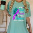 Suicide Awareness I Wear Teal Purple In Memory Of My Nephew Women's Comfort Colors T-Shirt Violet