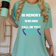 Suicide Prevention 988 Hotline In Memory Of Loved One Women's Comfort Colors T-Shirt Violet
