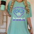 Suicide Prevention Shirt Teal & Purple In Memory Of Husband Women's Comfort Colors T-Shirt Violet Suicide Prevention Shirt Teal & Purple In Memory Of Husband Women's Comfort Colors T-Shirt Violet