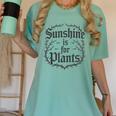 Sunshine Is For Plants Introverts Goth Gothic Gamers Women's Comfort Colors T-Shirt Violet Sunshine Is For Plants Introverts Goth Gothic Gamers Women's Comfort Colors T-Shirt Violet