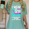 Teal & Purple In Memory Of My Brother Suicide Prevention Women's Comfort Colors T-Shirt Violet Teal & Purple In Memory Of My Brother Suicide Prevention Women's Comfort Colors T-Shirt Violet