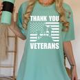 Thank You Veterans In Memory Of All Veterans Women's Comfort Colors T-Shirt Violet