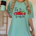 Tis The Season Holiday Nostalgia Red Truck Women's Comfort Colors T-Shirt Violet Tis The Season Holiday Nostalgia Red Truck Women's Comfort Colors T-Shirt Violet