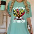 History Education Is Freedom Books Black History Premium Tri-Blend Women's Comfort Colors T-Shirt Violet