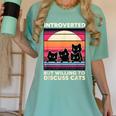 Unique Art For Introverted Cat Fans -Adults Cat Humorous Introvert Small Women's Comfort Colors T-Shirt Violet Unique Art For Introverted Cat Fans -Adults Cat Humorous Introvert Small Women's Comfort Colors T-Shirt Violet