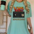 VHS Tape Nostalgia Old School Technology Humor Premium Women's Comfort Colors T-Shirt Violet VHS Tape Nostalgia Old School Technology Humor Premium Women's Comfort Colors T-Shirt Violet