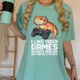 I Like Video Games Bearded Dragon Gamer Introvert Mood Women's Comfort Colors T-Shirt Violet I Like Video Games Bearded Dragon Gamer Introvert Mood Women's Comfort Colors T-Shirt Violet