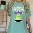I Wanna Go Home Introvert UFO UAP Flying Saucer Trippy Alien Raglan Baseball Tee Women's Comfort Colors T-Shirt Violet I Wanna Go Home Introvert UFO UAP Flying Saucer Trippy Alien Raglan Baseball Tee Women's Comfort Colors T-Shirt Violet