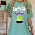 I Wanna Go Home Introvert UFO UAP Flying Saucer Trippy Alien Women's Comfort Colors T-Shirt Violet I Wanna Go Home Introvert UFO UAP Flying Saucer Trippy Alien Women's Comfort Colors T-Shirt Violet