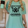 I Wear In Memory Of My Grandma Butterfly Lung Cancer Women's Comfort Colors T-Shirt Violet I Wear In Memory Of My Grandma Butterfly Lung Cancer Women's Comfort Colors T-Shirt Violet