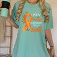 I Wear Orange In Memory Of My Sister Leukemia Awareness Women's Comfort Colors T-Shirt Violet