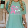 I Wear Pink In Memory Of My Daughter Breast Cancer Awareness Premium Women's Comfort Colors T-Shirt Violet