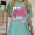I Wear Pink In Memory Of My Friend Breast Cancer Awareness D Women's Comfort Colors T-Shirt Violet I Wear Pink In Memory Of My Friend Breast Cancer Awareness D Women's Comfort Colors T-Shirt Violet