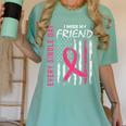 I Wear Pink In Memory Of Friend Breast Cancer Awareness Flag Women's Comfort Colors T-Shirt Violet