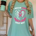 I Wear Pink In Memory Of Great Aunt Breast Cancer Shirts Tee Women's Comfort Colors T-Shirt Violet I Wear Pink In Memory Of Great Aunt Breast Cancer Shirts Tee Women's Comfort Colors T-Shirt Violet