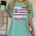 I Wear Pink In Memory Of My Mom Breast Cancer Awareness Premium Tri-Blend Women's Comfort Colors T-Shirt Violet I Wear Pink In Memory Of My Mom Breast Cancer Awareness Premium Tri-Blend Women's Comfort Colors T-Shirt Violet