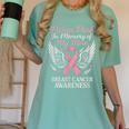 I Wear Pink In Memory Of My Mom Breast Cancer Women's Comfort Colors T-Shirt Violet