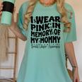 I Wear Pink In Memory Of My Mommy Breast Cancer Awareness Women's Comfort Colors T-Shirt Violet