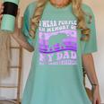 I Wear Purple In Memory Of My Dad Alzheimer's Awareness Day Women's Comfort Colors T-Shirt Violet I Wear Purple In Memory Of My Dad Alzheimer's Awareness Day Women's Comfort Colors T-Shirt Violet