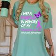 I Wear Purple In Memory Of My Daughter-In-Law Overdose Women's Comfort Colors T-Shirt Violet I Wear Purple In Memory Of My Daughter-In-Law Overdose Women's Comfort Colors T-Shirt Violet
