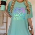 I Wear Teal & Purple Memory Of My Brother Suicide Prevention Women's Comfort Colors T-Shirt Violet I Wear Teal & Purple Memory Of My Brother Suicide Prevention Women's Comfort Colors T-Shirt Violet