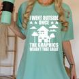 I Went Outside Once Introverts Joke Social Loner Women's Comfort Colors T-Shirt Violet I Went Outside Once Introverts Joke Social Loner Women's Comfort Colors T-Shirt Violet