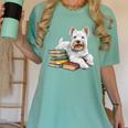 West Highland Terrier Books Dog Breed Westie For Men Women Kids Women's Comfort Colors T-Shirt Violet