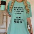 Why Do People Ask Introverts To Become More Talkative Women's Comfort Colors T-Shirt Violet