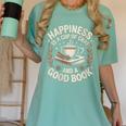 Women's Chai Tea And Books Chai Latte Lover Women's Comfort Colors T-Shirt Violet