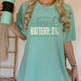 Women's Social Battery 3 Introvert Sarcasm Women's Comfort Colors T-Shirt Violet