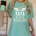 My Yaya Is My Guardian Angel In Loving Memorial Memory Tee Women's Comfort Colors T-Shirt Violet My Yaya Is My Guardian Angel In Loving Memorial Memory Tee Women's Comfort Colors T-Shirt Violet