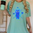 Yk2 Grunge Earthy Blue Cat With Stars Tomboy 90s Nostalgia Women's Comfort Colors T-Shirt Violet
