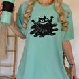 Yk2 Grunge Scary Cat With Tail Tomboy 90s Nostalgia Indie Women's Comfort Colors T-Shirt Violet