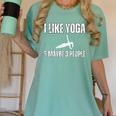 I Like Yoga And Maybe 3 People Introvert Namaste Women's Comfort Colors T-Shirt Violet I Like Yoga And Maybe 3 People Introvert Namaste Women's Comfort Colors T-Shirt Violet