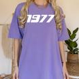 1977 Printed For 70's Birthdays Events Graduations T-Shirt Women's Comfort Colors T-Shirt Violet