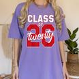 2 Sided Class Of 2026 Senior 2026 Graduation Women's Comfort Colors T-Shirt Violet
