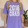 2018 Kinesiology Graduation Exercise Graduate Degree Women's Comfort Colors T-Shirt Violet